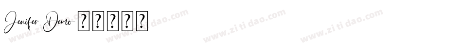 Jenifer Demo字体转换